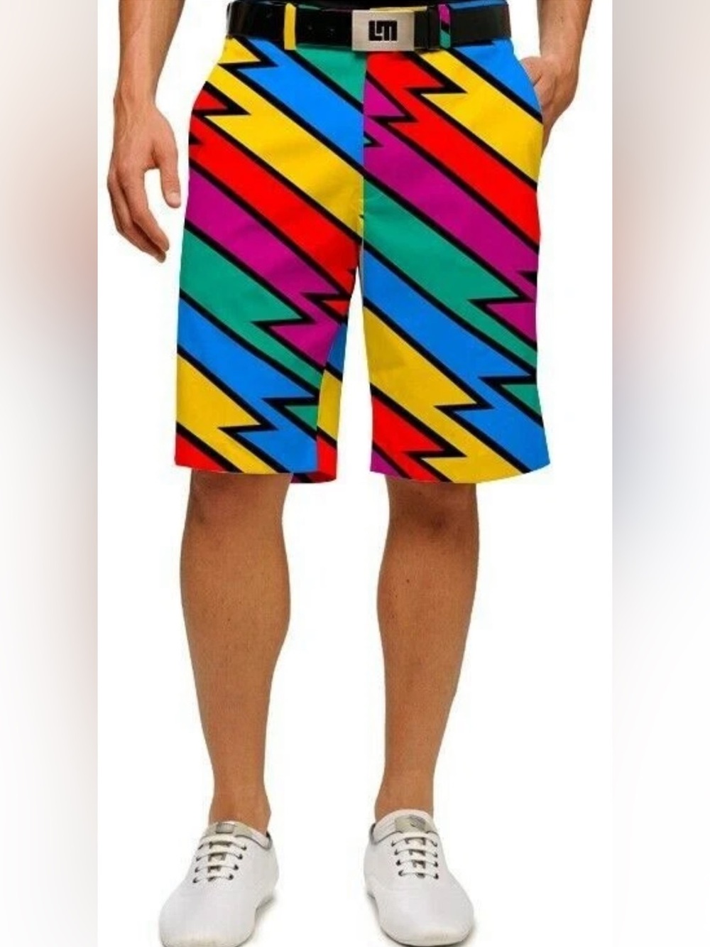 Loudmouth Captain Thunderbolt Men’s Golf Shorts Size 32